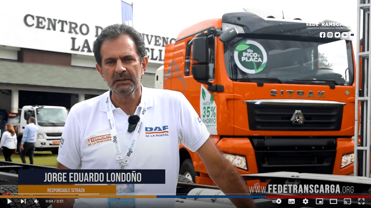 Jorge Eduardo Londoño de Sitrack en el 6to Encuentro de Fedetranscarga