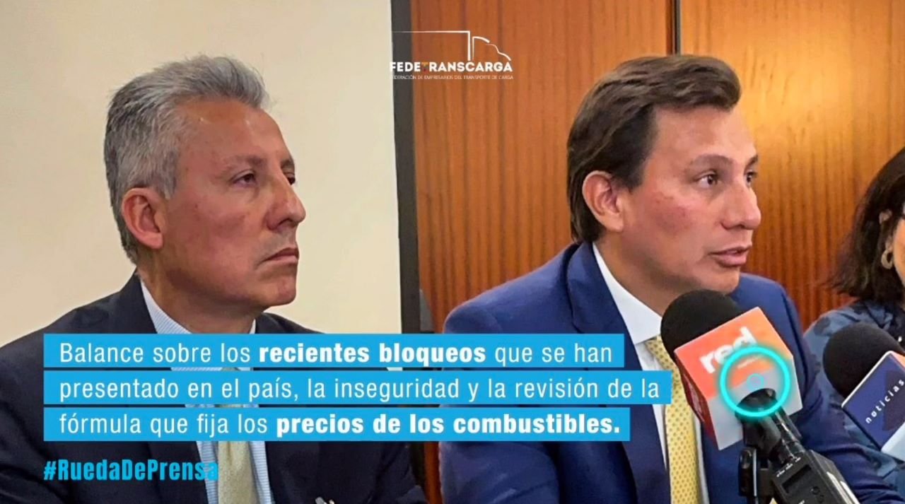 Declaraciones de Fedetranscarga frente a la situación de inseguridad que vive el país