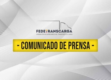 Comunicado de prensa Fedetranscarga